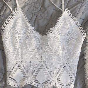 Say what? Crochet top, worn once XS willing to consider offers and will bundle